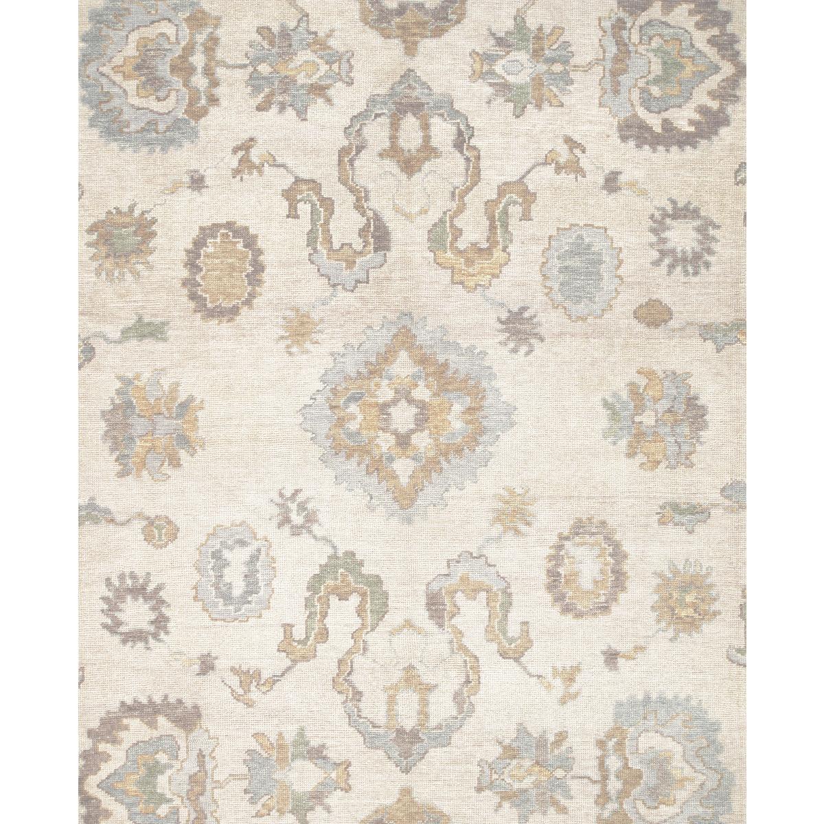 Oushak Hand-Knotted Wool Area Rug