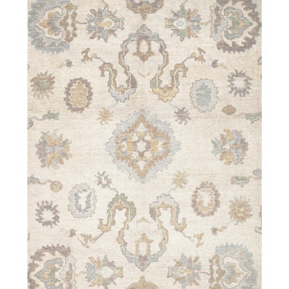 Oushak Hand-Knotted Wool Area Rug