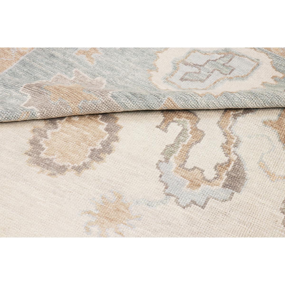 Oushak Hand-Knotted Wool Area Rug