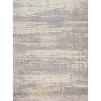 Modern Hand-Loomed Bamboo Silk & Wool Area Rug