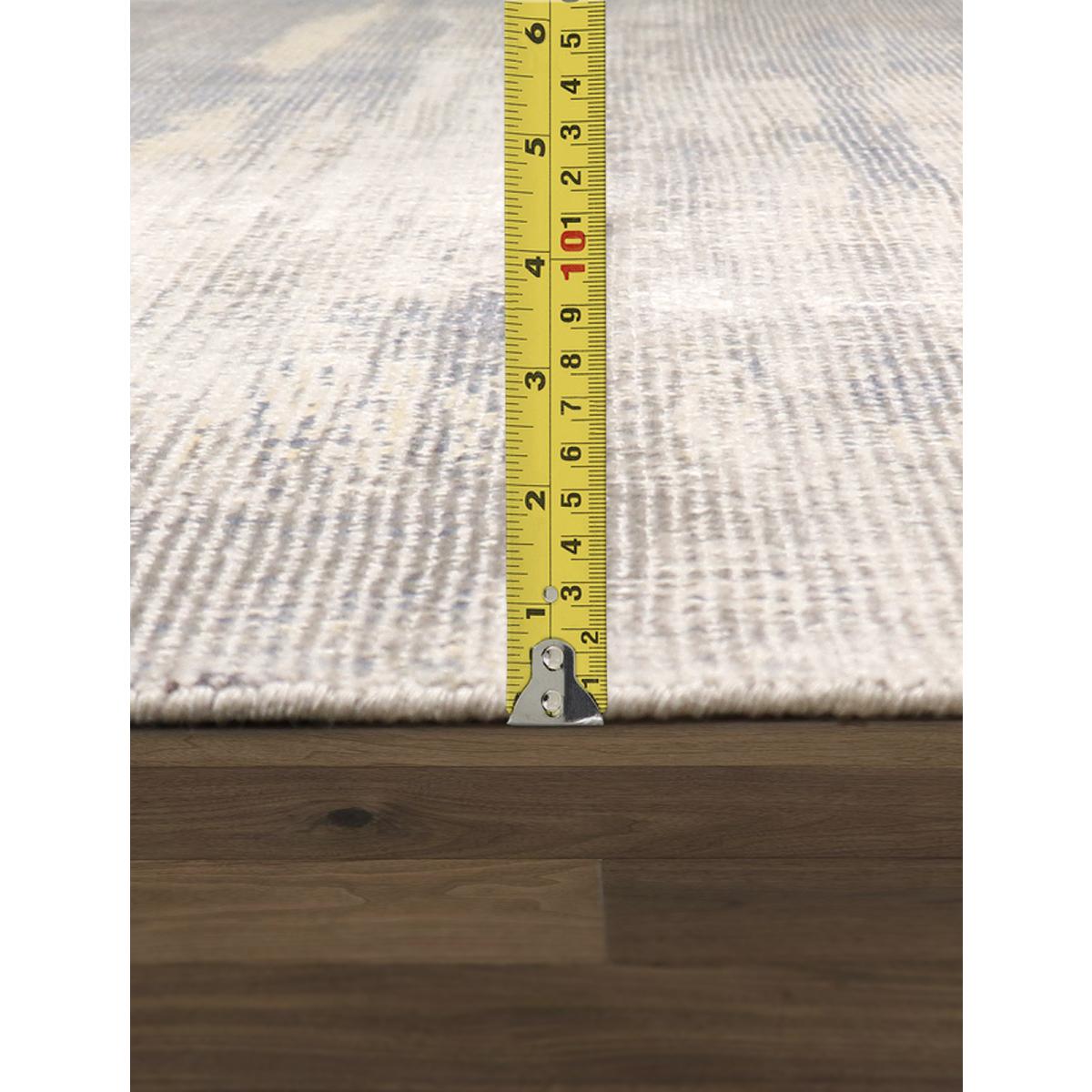 Modern Hand-Loomed Bamboo Silk & Wool Area Rug