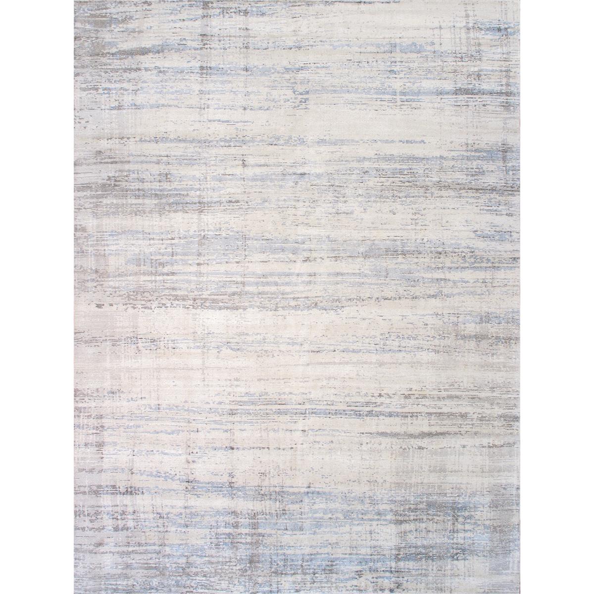 Modern Hand-Loomed Bamboo Silk & Wool Area Rug