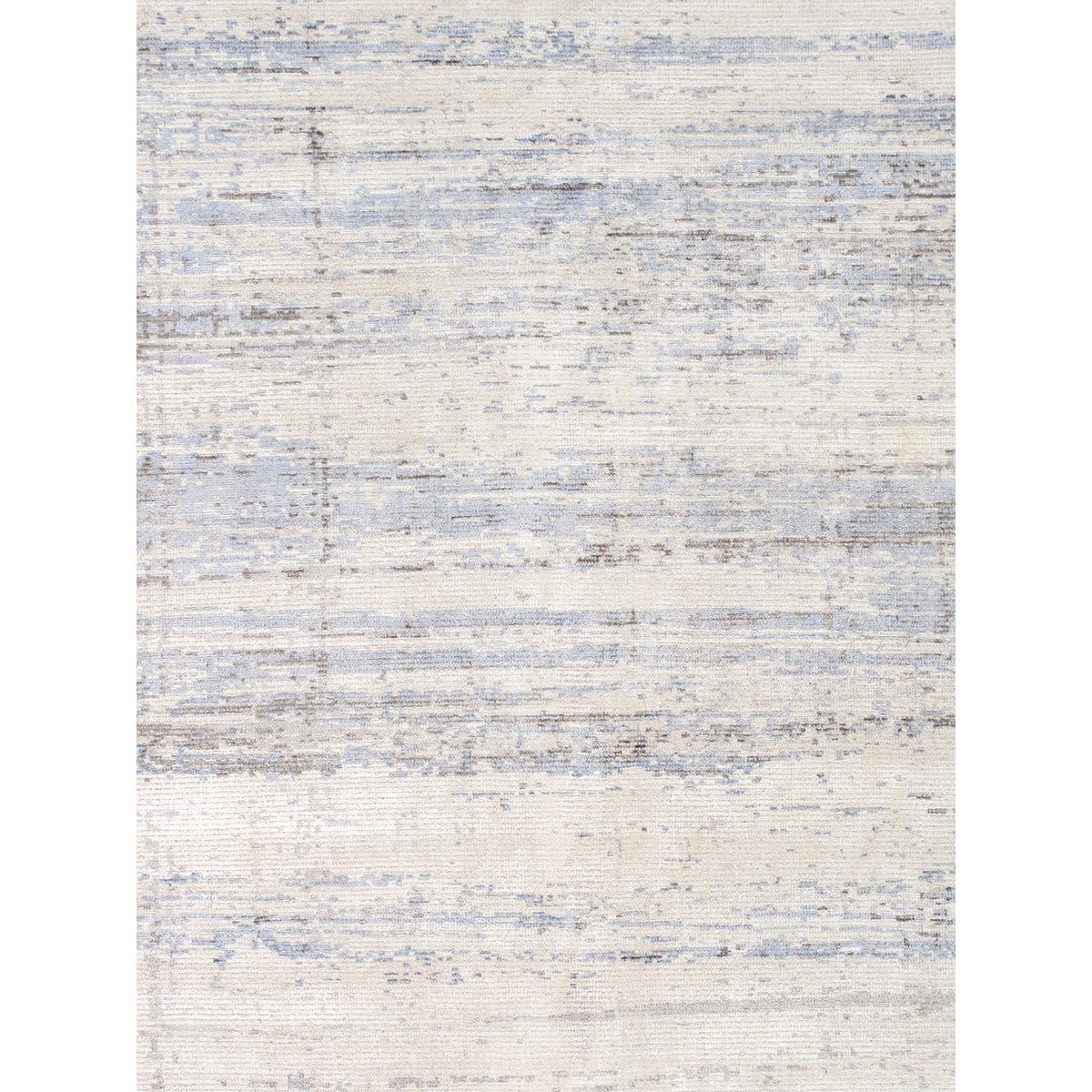 Modern Hand-Loomed Bamboo Silk & Wool Area Rug