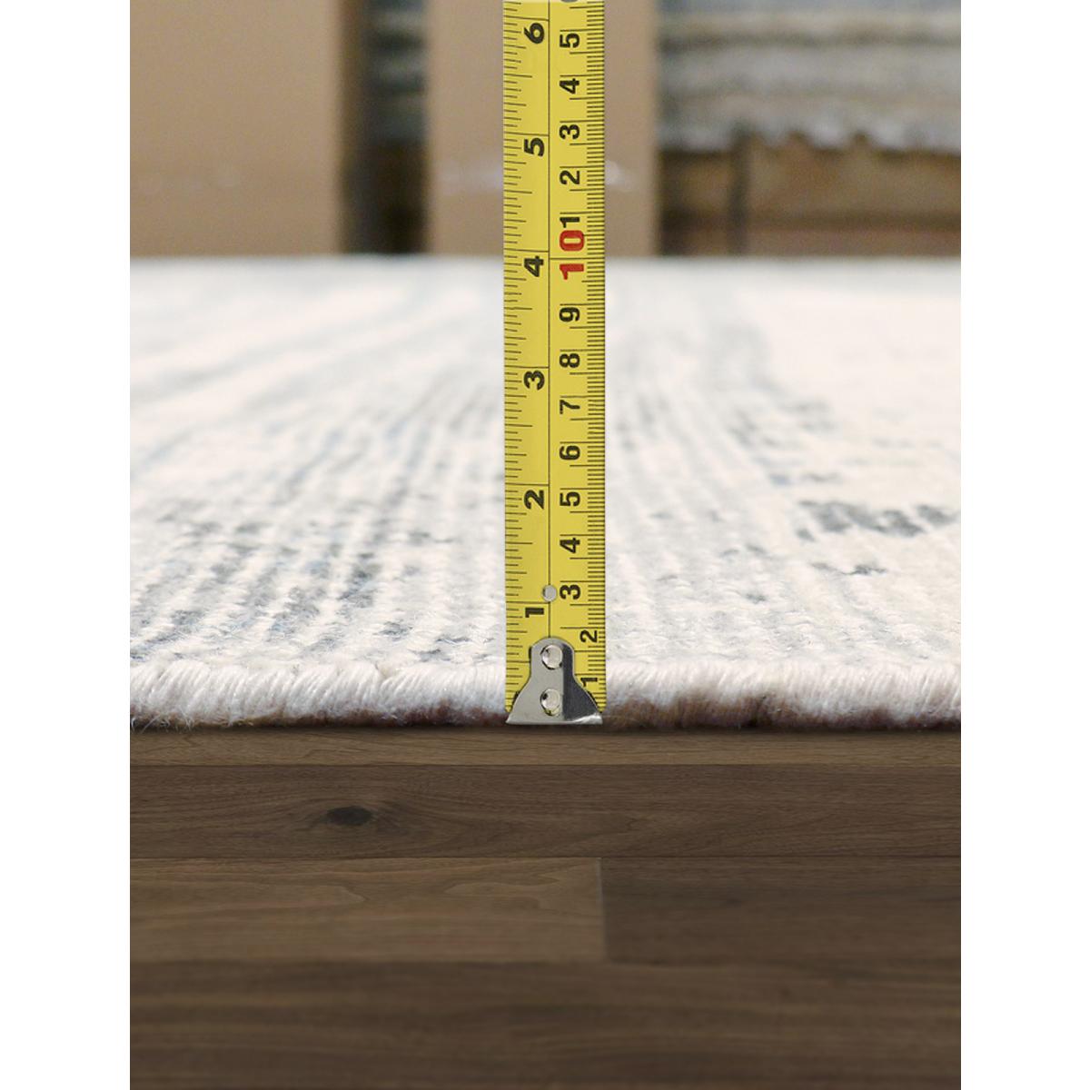 Modern Hand-Loomed Bamboo Silk & Wool Area Rug
