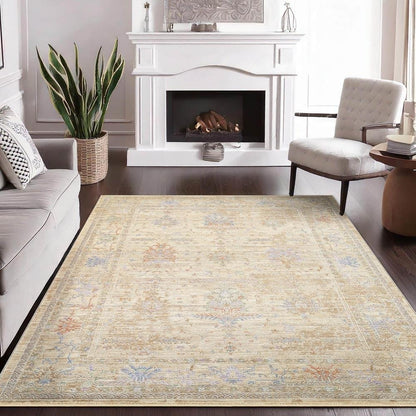 Amber Design Beige Area Rug