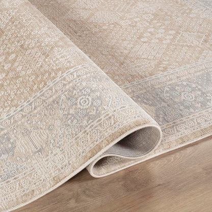 Eterna Design Beige/Light Blue Area Rug