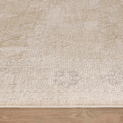 Eterna Design Beige/Light Blue Area Rug