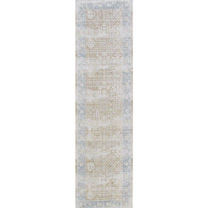 Eterna Design Beige/Light Blue Area Rug