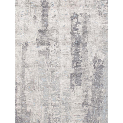 Modern Hand-Knotted Silk & Wool Area Rug