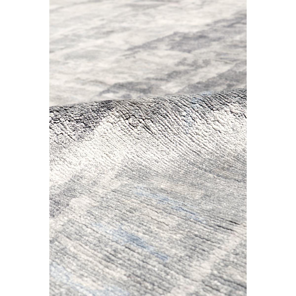 Modern Hand-Knotted Silk & Wool Area Rug