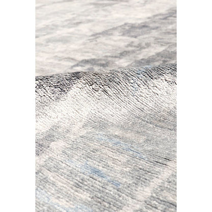 Modern Hand-Knotted Silk & Wool Area Rug