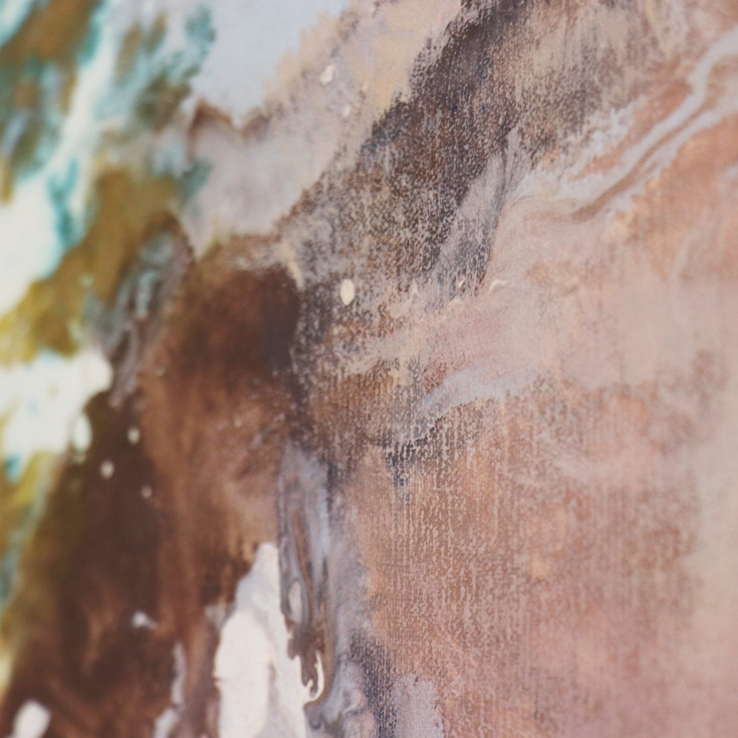 Chromatic — Hand-Painted Blue Abstract Oil Painting on Canvas