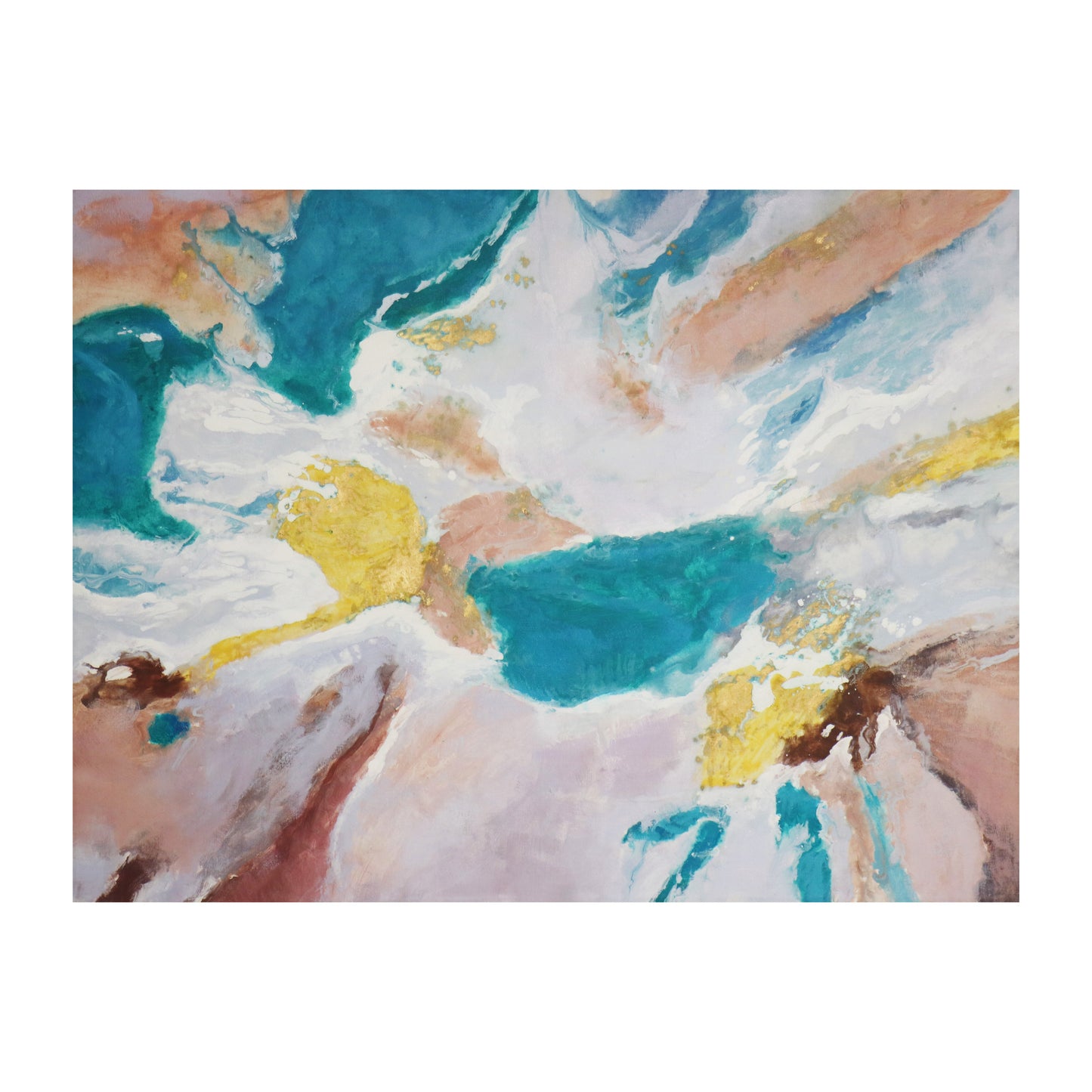 Chromatic — Hand-Painted Blue Abstract Oil Painting on Canvas