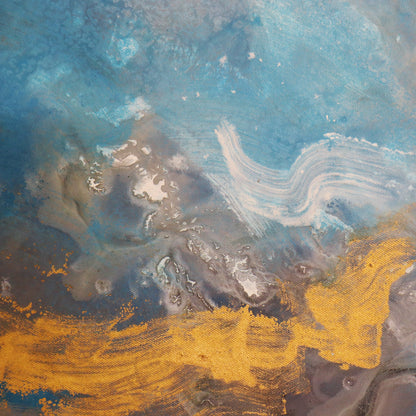Cerulean — Hand-Painted Blue Abstract Oil Painting on Canvas