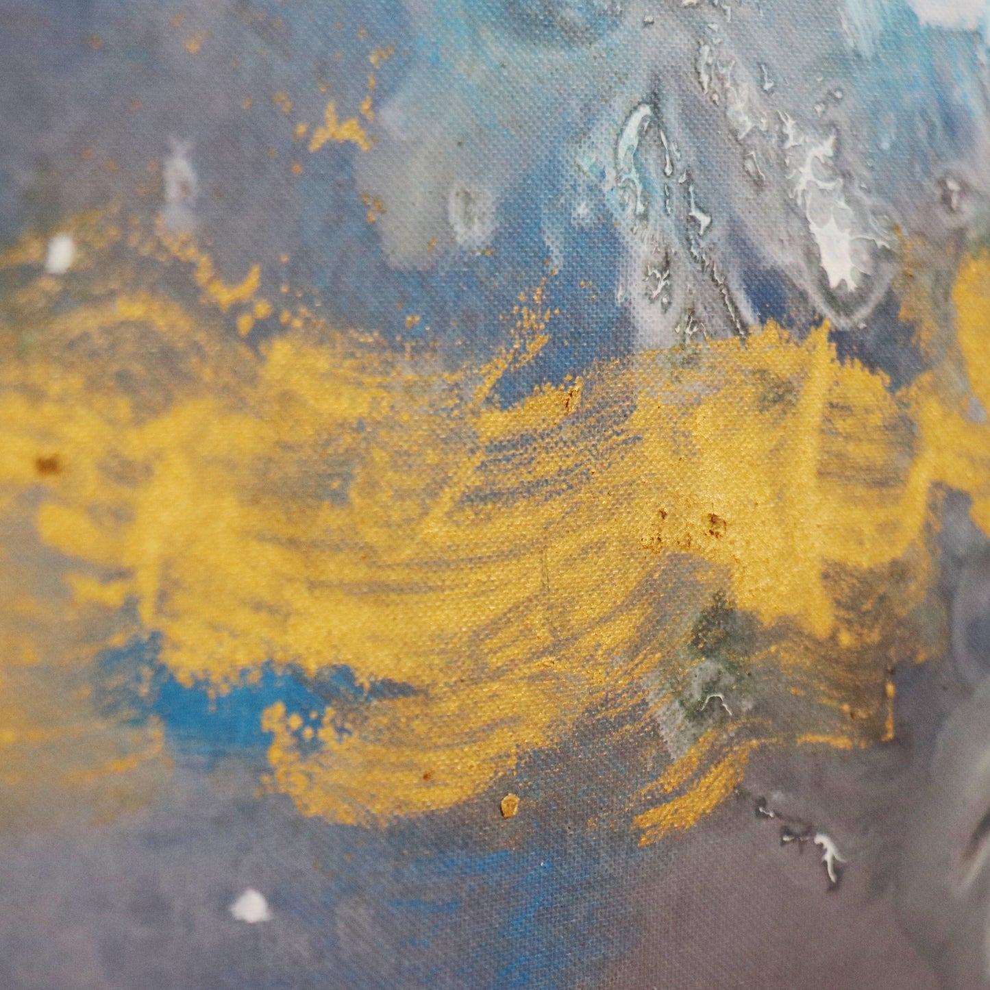 Cerulean — Hand-Painted Blue Abstract Oil Painting on Canvas