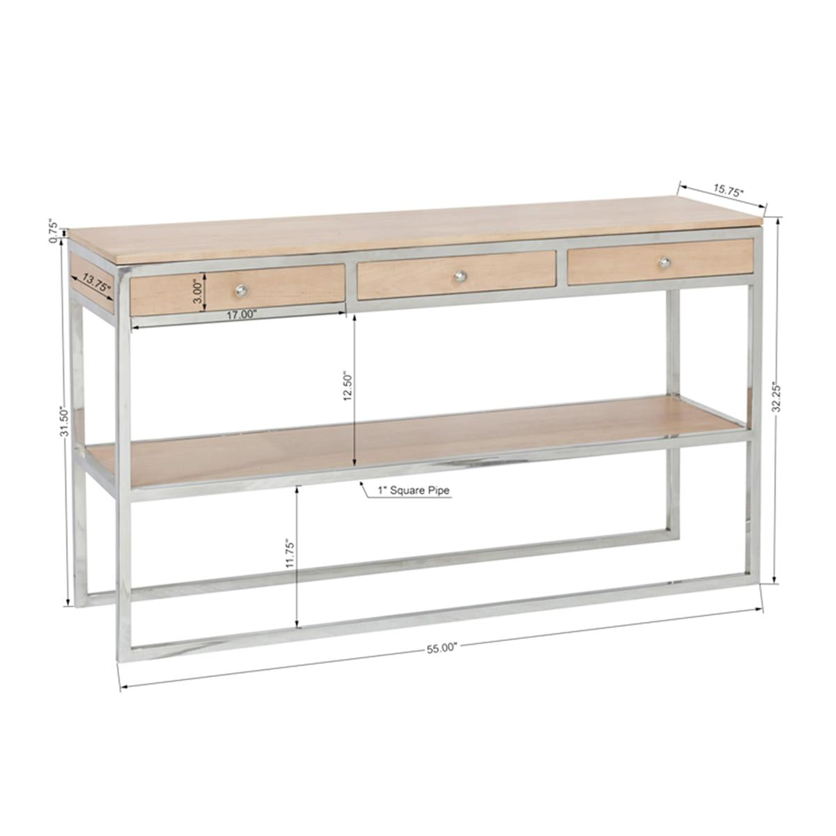 Oren Modern Console Table with Drawer