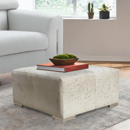 Safari Cowhide Ottoman