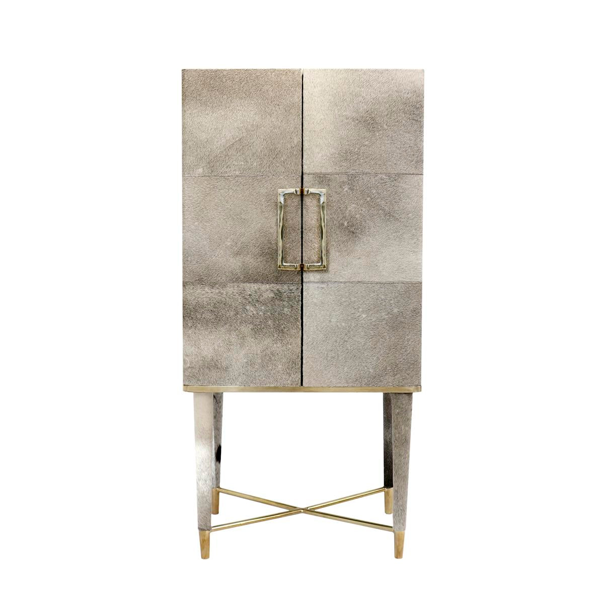 Safari Cowhide Bar Cabinet