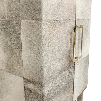 Safari Cowhide Bar Cabinet