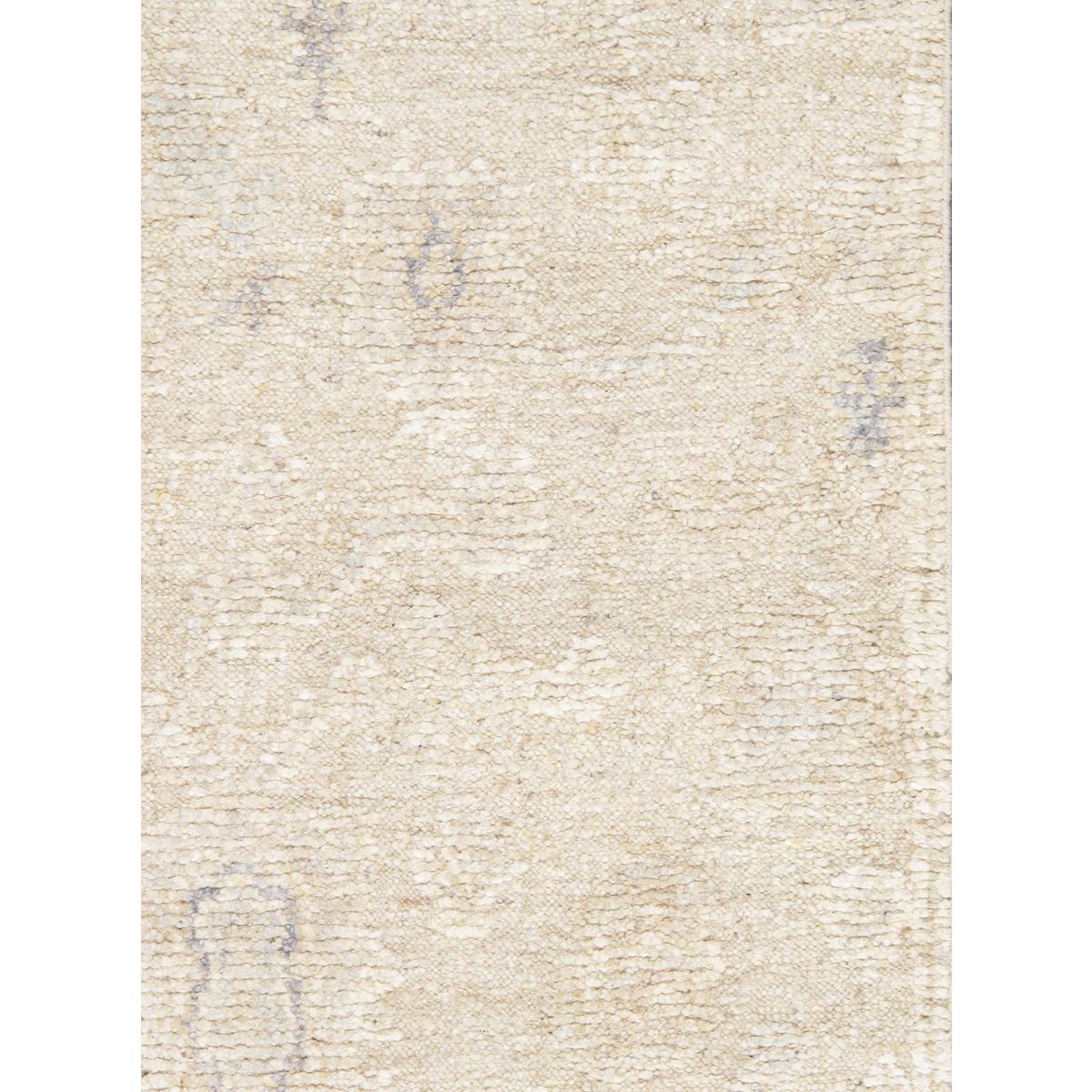 Oushak Hand-Knotted Beige Wool Area Rug