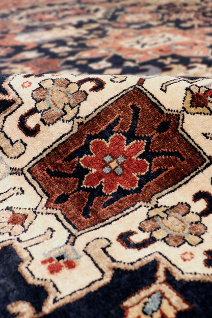 Azerbaijan Hand-Knotted Wool Area Rug