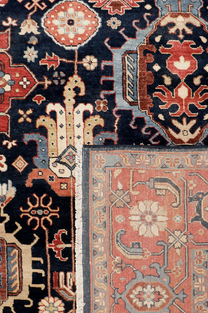 Azerbaijan Hand-Knotted Wool Area Rug