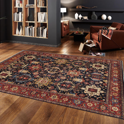 Azerbaijan Hand-Knotted Wool Area Rug