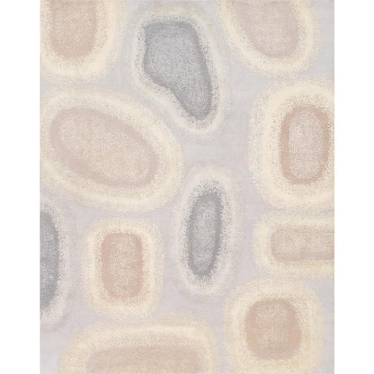 Modern Hand-Knotted Silk & Wool Area Rug