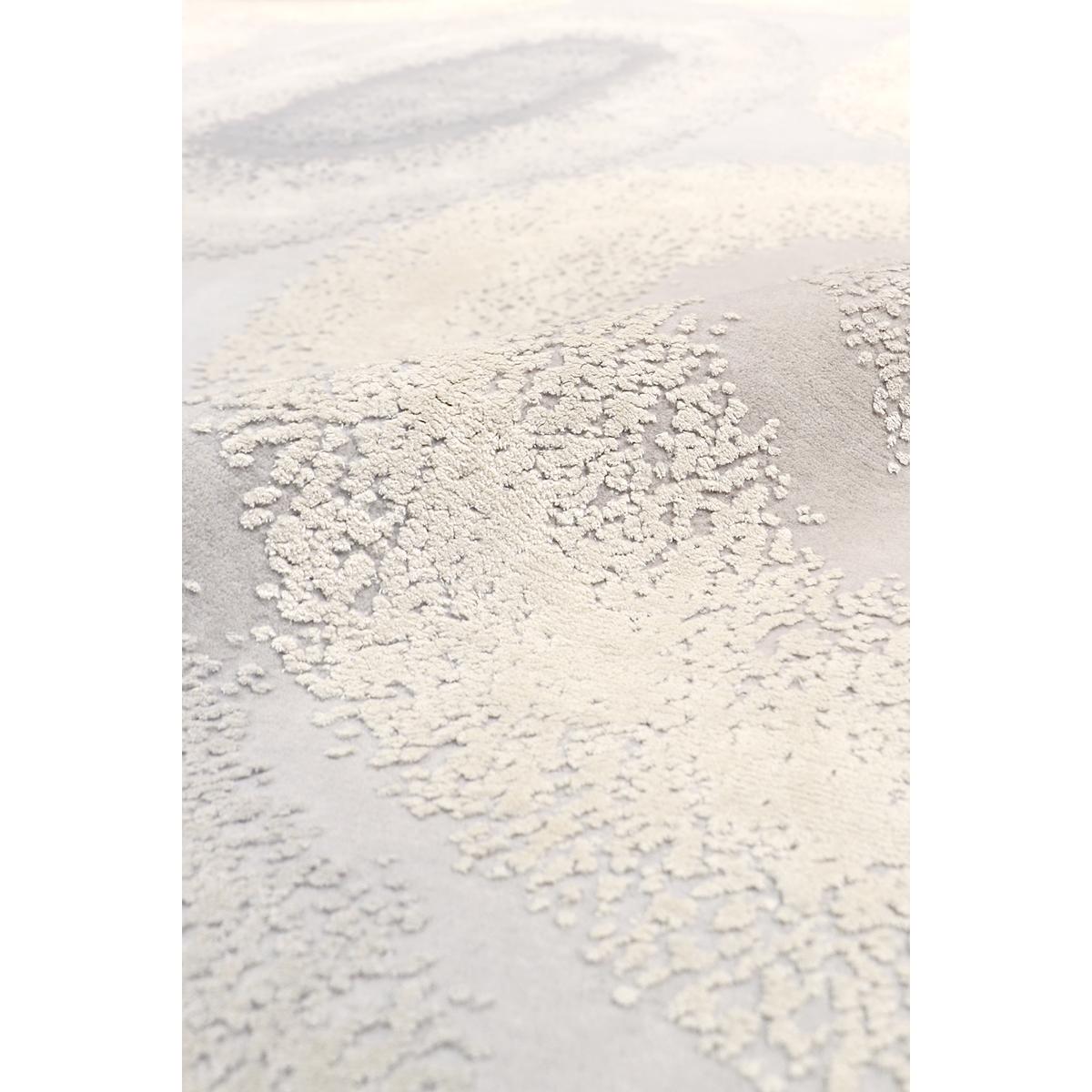 Modern Hand-Knotted Silk & Wool Area Rug