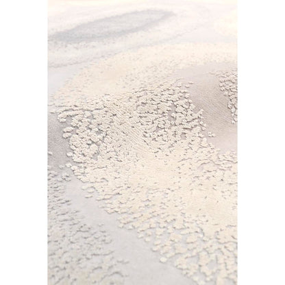 Modern Hand-Knotted Silk & Wool Area Rug