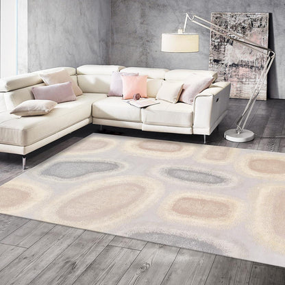 Modern Hand-Knotted Silk & Wool Area Rug