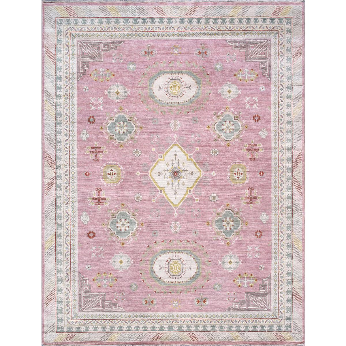 Khotan Hand-Knotted Wool Area Rug