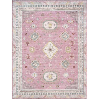 Khotan Hand-Knotted Wool Area Rug