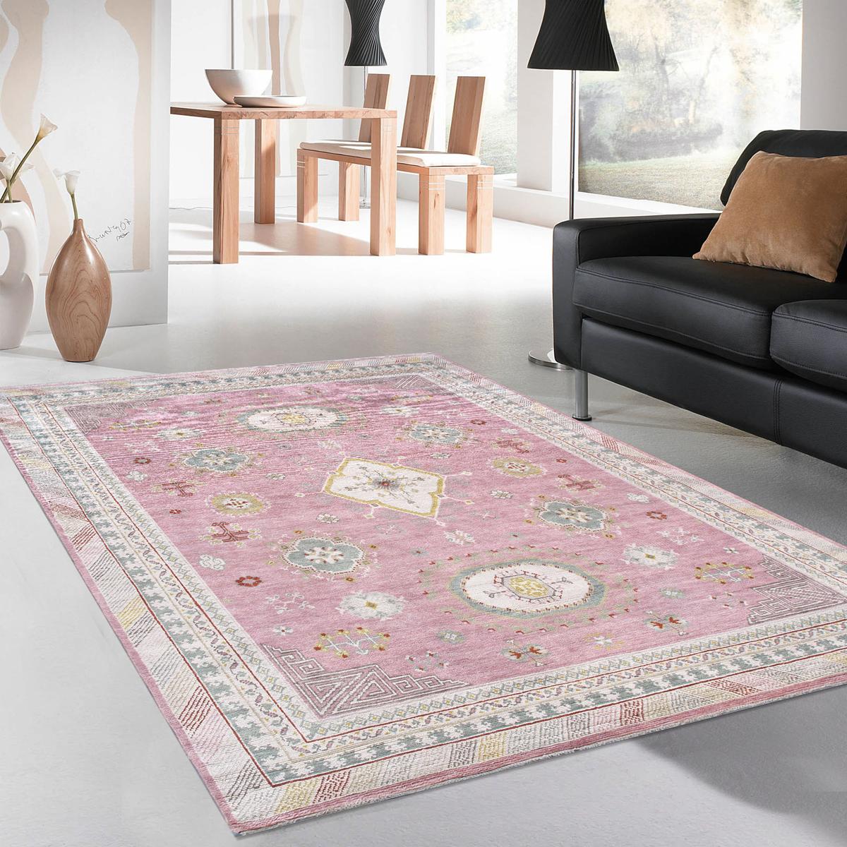 Khotan Hand-Knotted Wool Area Rug