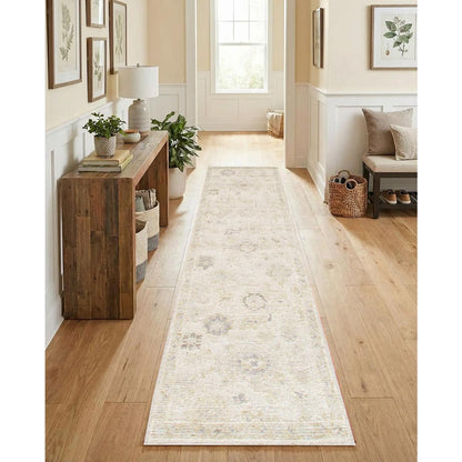 Oushak Hand-Knotted Tan Wool Area Rug