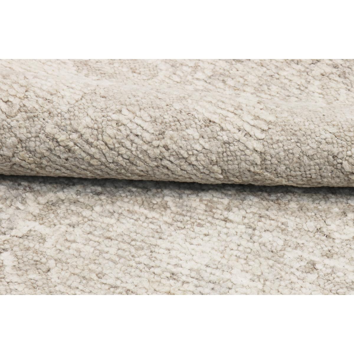 Oushak Hand-Knotted Beige Wool Area Rug