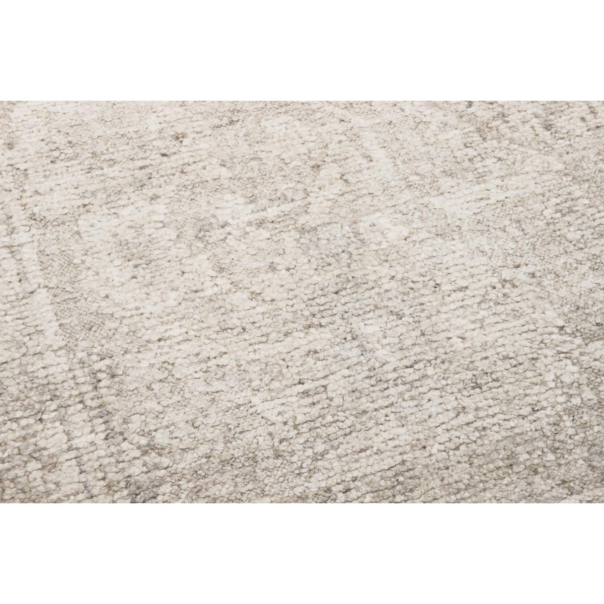 Oushak Hand-Knotted Beige Wool Area Rug