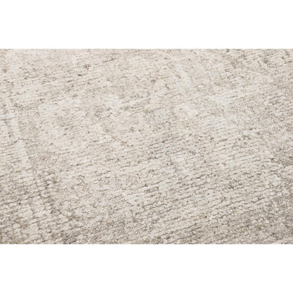 Oushak Hand-Knotted Beige Wool Area Rug
