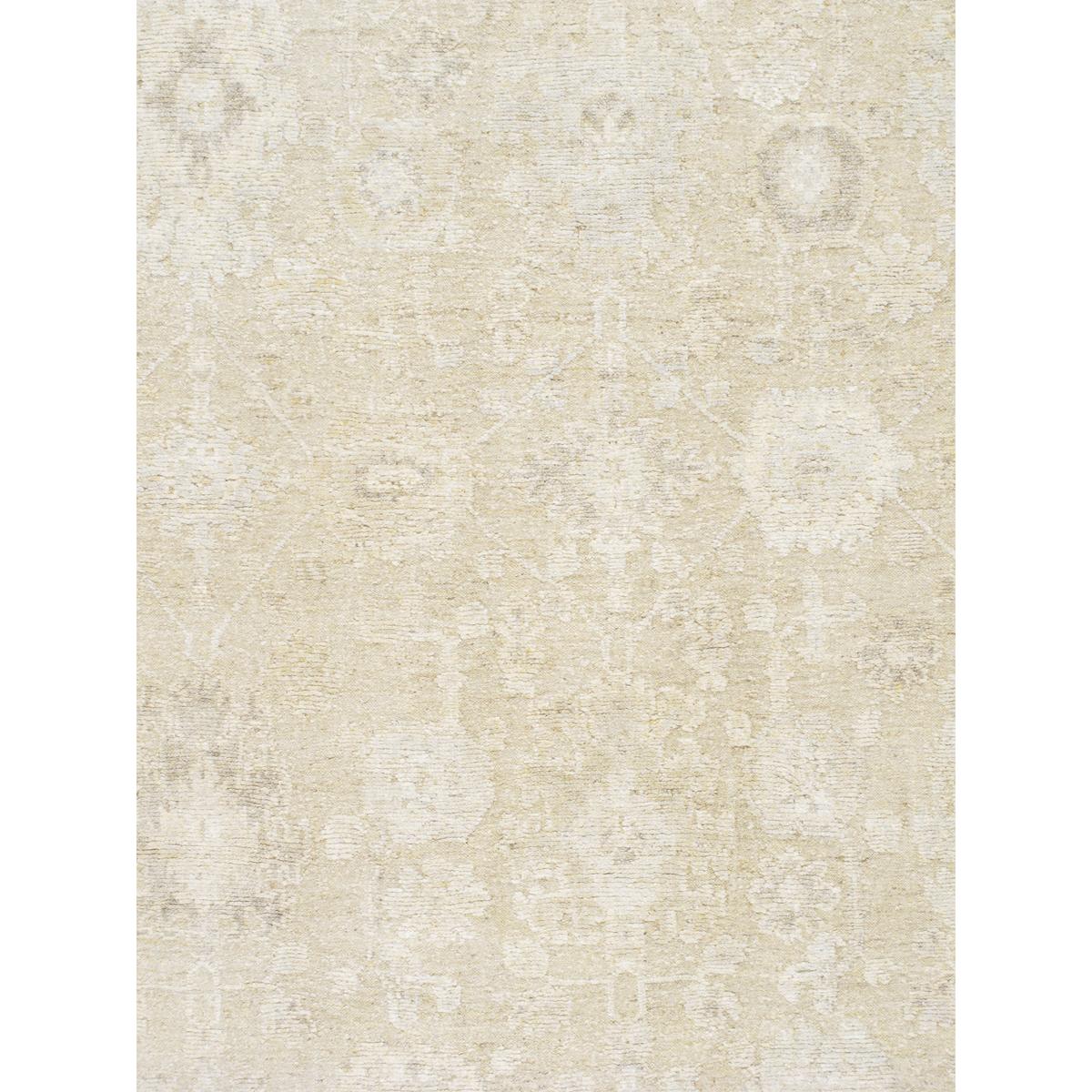 Oushak Hand-Knotted Tan/Beige Wool Area Rug