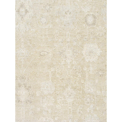 Oushak Hand-Knotted Tan/Beige Wool Area Rug