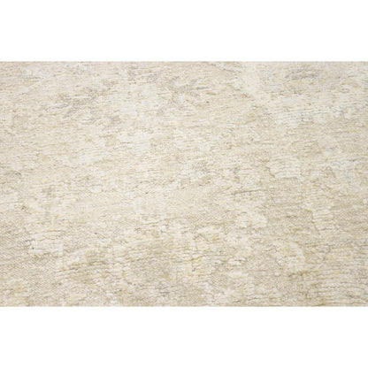 Oushak Hand-Knotted Tan/Beige Wool Area Rug