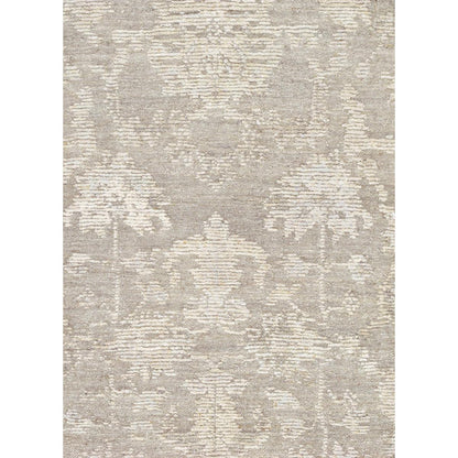 Oushak Hand-Knotted Taupe/Beige Wool Area Rug