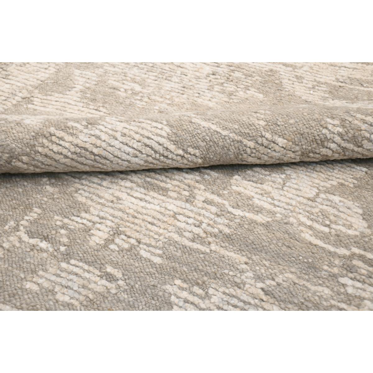 Oushak Hand-Knotted Taupe/Beige Wool Area Rug