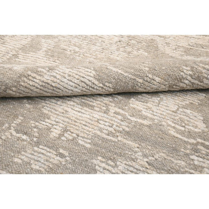 Oushak Hand-Knotted Taupe/Beige Wool Area Rug