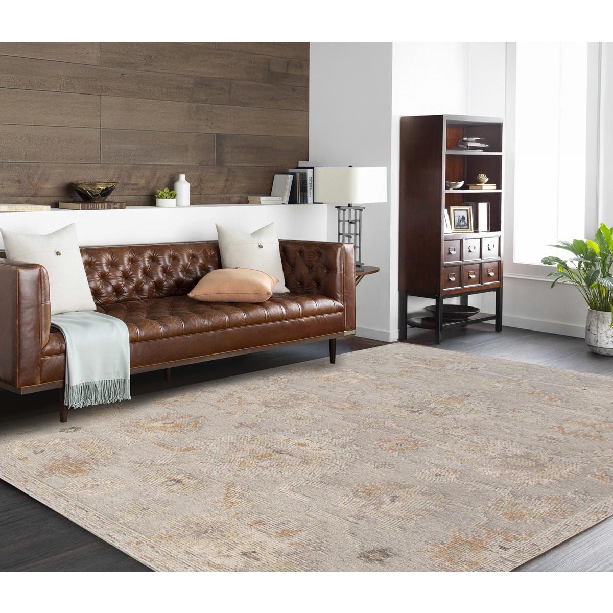 Oushak Silver/Multi Area Rug