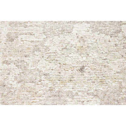 Oushak Hand-Knotted Silver/Multi Wool Area Rug
