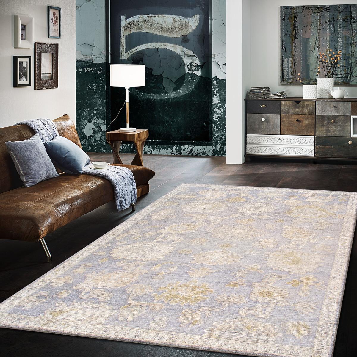 Oushak Hand-Knotted Wool Area Rug