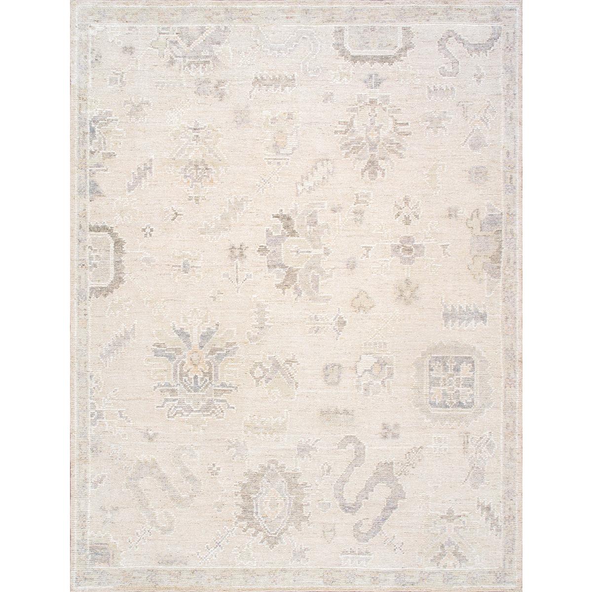 Oushak Hand-Knotted Wool Area Rug