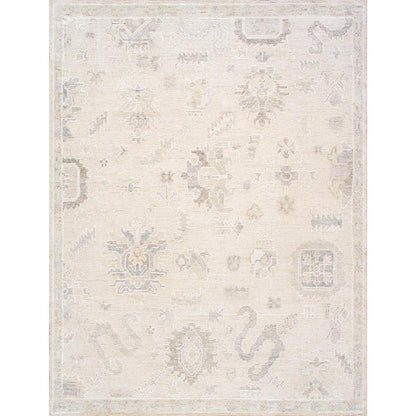 Oushak Hand-Knotted Wool Area Rug