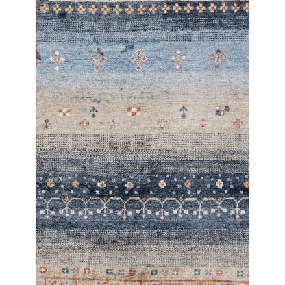 Tribal Hand-Knotted Bamboo Silk Area Rug
